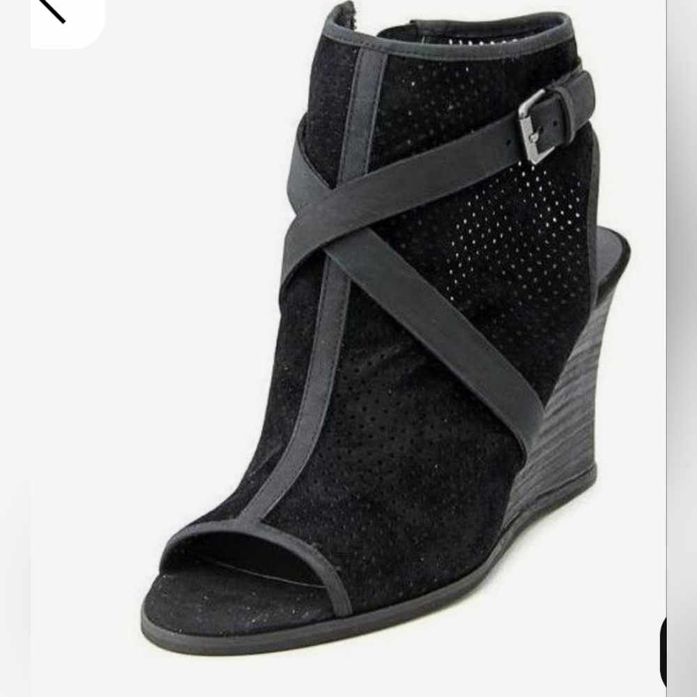 Denim & Supply Leather Belt Wedge Sandals